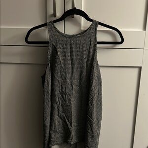 Black and White Patterned Women's Top